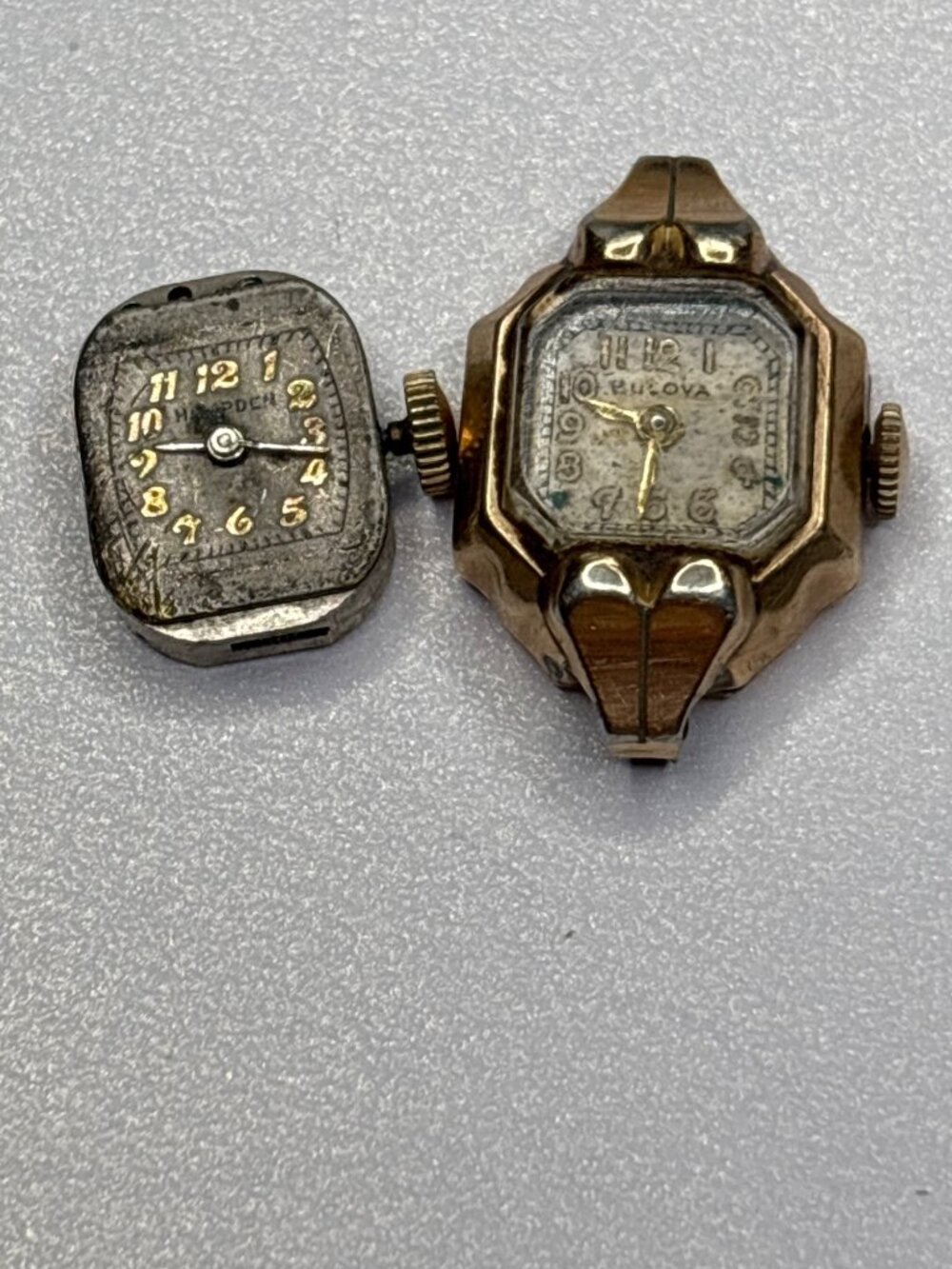 Antique/Vintage Watch: 10K GF Bulova & Hampden 17 Jewel Swiss, Parts Only